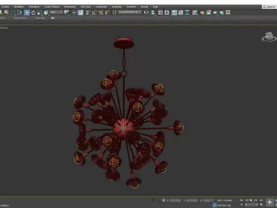 Adeline Chandelier Low-poly 3D model