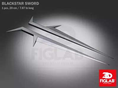 BLACKSTAR SWORD 3D model