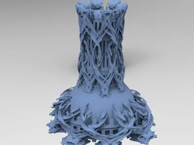 Isle of Avalon Tower collection kitbash 3D model