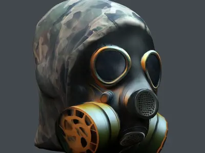 Helmet 3d model military combat Military Low-poly 3D model