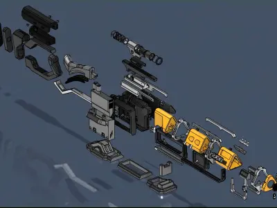 Helldivers 2 LAS-16 Sickle - 3D print files and code  3D print model