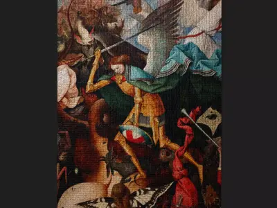 Fall of the Rebel Angels Version Three Bruegel the Elder Low-poly 3D model