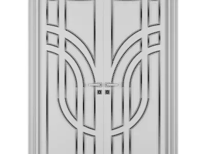 Entrance door set231 3D model