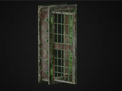 Rust Door  Low-poly 3D model