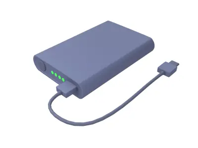 Power Bank Icon v1 003 Low-poly 3D model