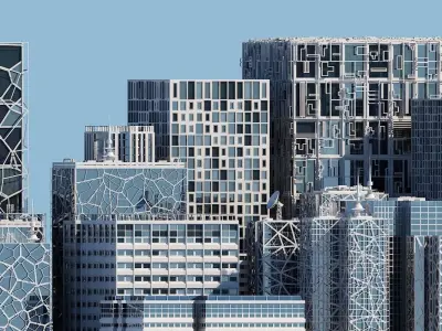 Futuristic Skyscraper Collection H 1 3D model