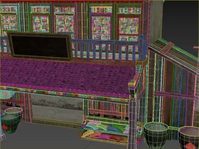 Old houses 3D model buy