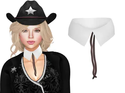 Neck Collar With Strings Tie Low-poly 3D model