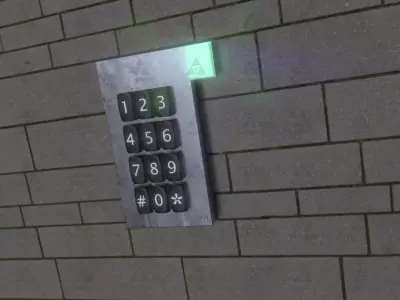 Security Keypad Alarm System - 3D model