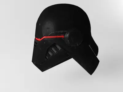 Star Wars Second Sister Helmet Low-poly 3D model