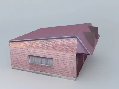 Quiet street in Pilsen Free 3D model