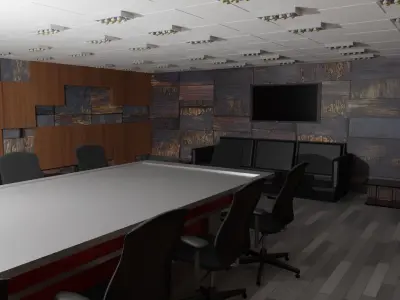 Conference Room  Low-poly 3D model