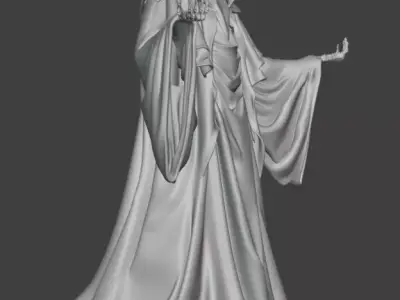 Hollow Hooded Wraith Free 3D print model