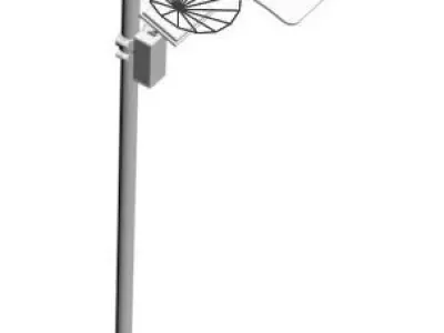 Tall street lamp 3D model