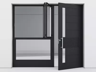 Aluminium door 260 3D model