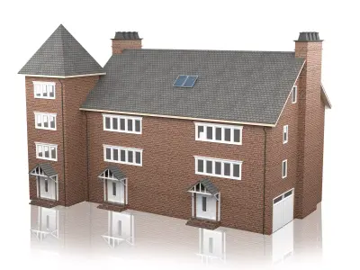 British House Design 11 Low-poly 3D model
