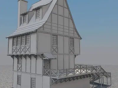 Medieval House 5 3D model