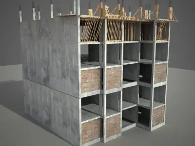 Construction Building 3D model