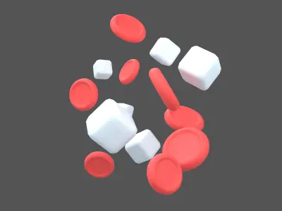Blood Sugar Icon V1 001 Low-poly 3D model