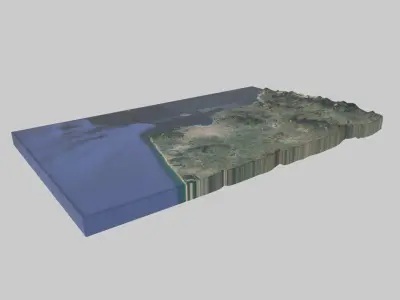 Tanger City Low-poly 3D model