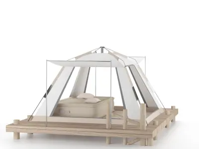 camping tents 0607 3D model