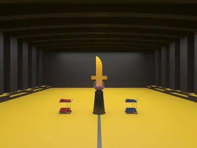 Squid Game season 3 Maze gashapon game draw lots scene  3D model