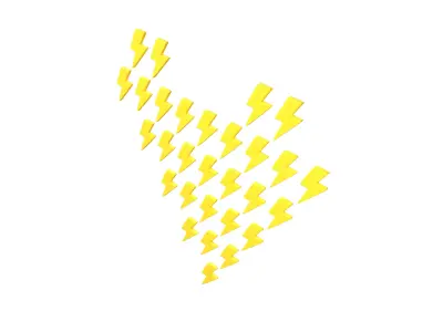 Heart Lightning Style v1 002 Low-poly 3D model