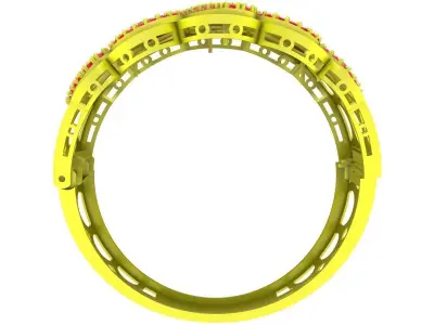 Luxury Floral Cluster Ring 3D Model 6288 3D print model