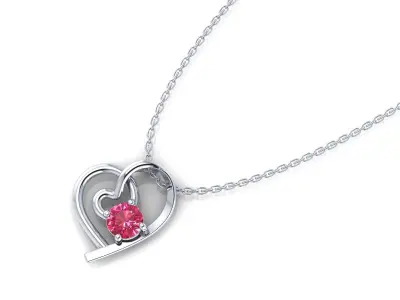 Valentine Pendent Collection 3D model