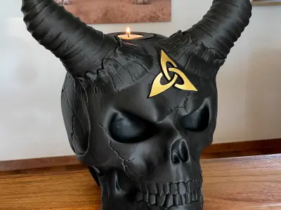 2-Pack- 30 Percent- Skull Celtic  Skull Rose   3D print model