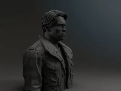 Arnold Schwarzenegger - T-800 - Terminator 1984 3D print model