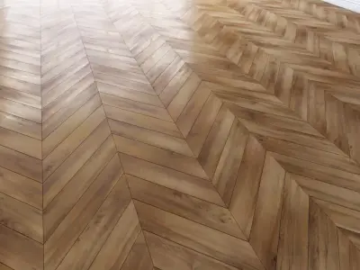  Parquet chevron classic Floor Low-poly 3D model