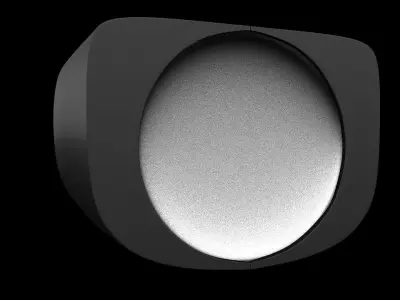 3D light button 3D print model