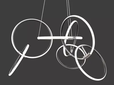 RINGER CHANDELIER Low-poly 3D model