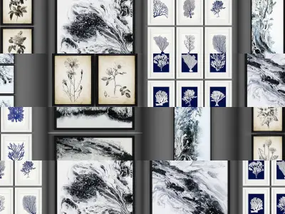 Collection of Picture Frames - 20 sets 3D Model Pack 10