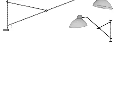 Demand wall lamp 3D model