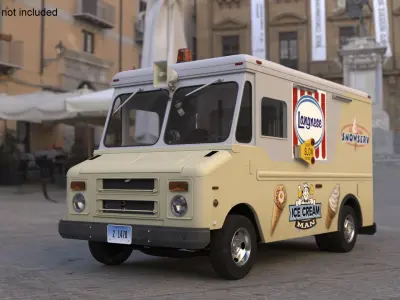  Vintage Ice Cream Truck 