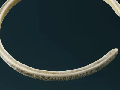 Golden Bangle  Low-poly 3D model shop