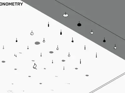 Ceiling lamps - Pack of revit families 3D model