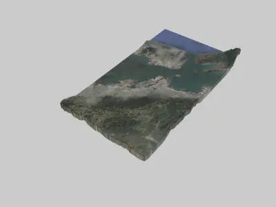 Oakland City Low-poly 3D model