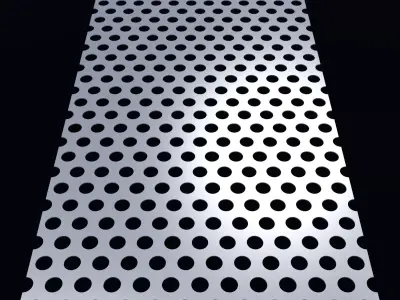 Perforated panel with 32 percent opening 25O99 3D model