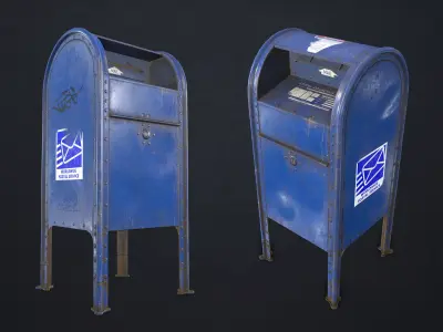Mailbox mail box Low-poly 3D model buy