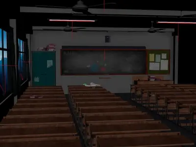 Night Classroom 3D model