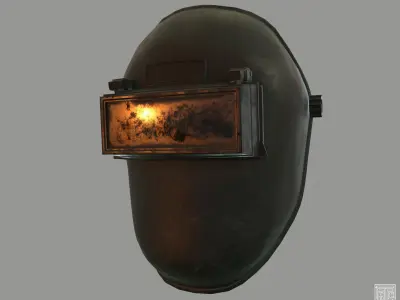 Welding Helmet - Mask - PBR Low-poly 3D model