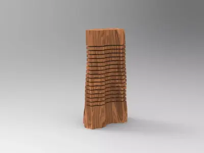 Tree lamp Slice - Parametric 3D print model