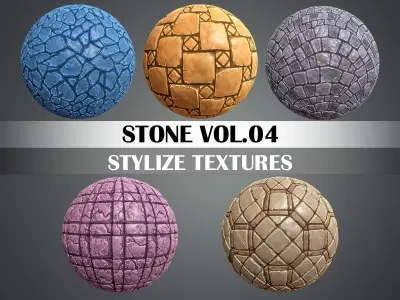 Stylized Stone Vol 04 - Hand Painted Texture Texture