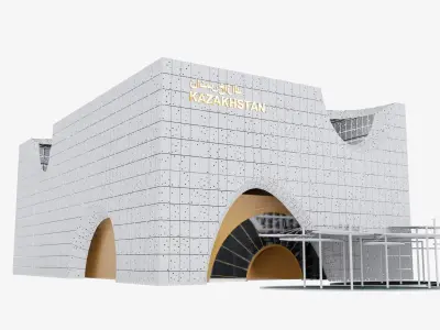3D Expo 2020 Dubai Kazakhstan pavilion 3D model