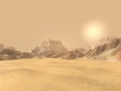 Background Landscapes Desert Sand  Low-poly 3D model