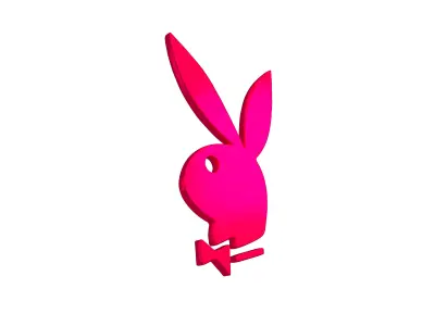 Playboy Logo v1 009 Free low-poly 3D model
