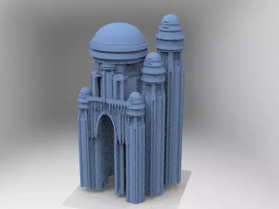 White Marble Palace Bridges 2  3D model